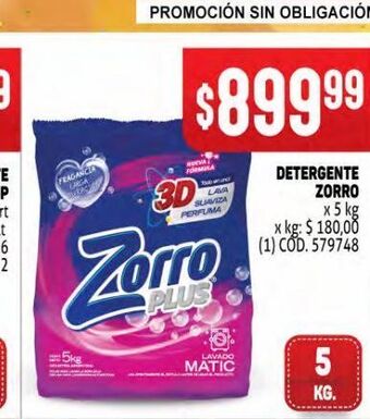 Makro Detergente zorro oferta