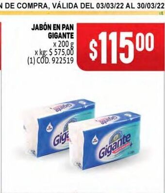 Makro Jabón en pan gigante oferta