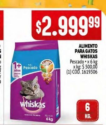 Makro Alimento para gatos whiskas oferta