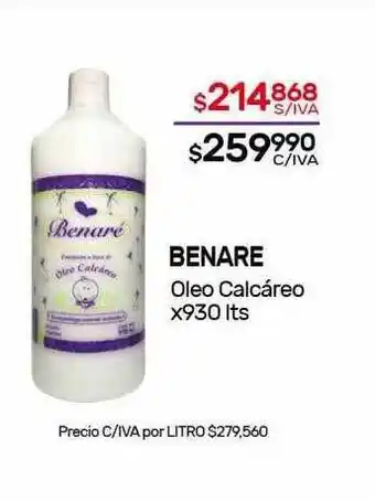 Nini Mayorista Benare Oleo Calcáreo X930 Lts oferta
