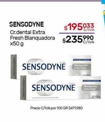Nini Mayorista Sensodyne Cr.dental Extra Fresh Blanquadora X50 G oferta