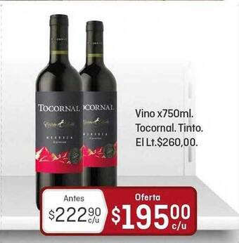 El Nene Vino Tocornal. Tinto oferta