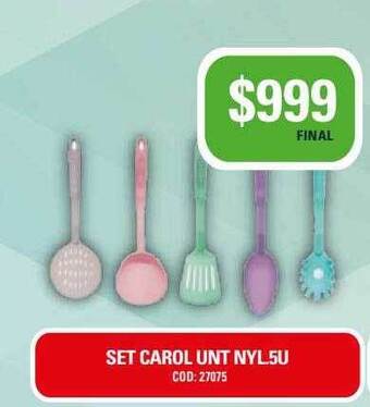 Maxiconsumo Set Carol Unt Nyl.5u oferta