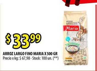 Punto Mayorista Arroz Largo Fino Maria X 500 Gr oferta
