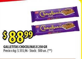Punto Mayorista Galletitas Chocolinas X 250 Gr oferta