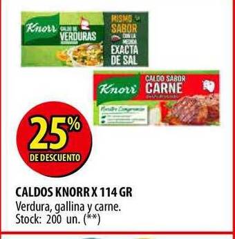 Punto Mayorista Caldos Knorr X 114 Gr oferta