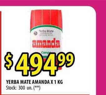 Punto Mayorista Yerba Mate Amanda X 1 Kg oferta