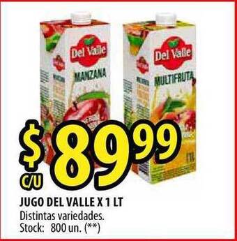 Punto Mayorista Jugo Del Valle X 1 Lt oferta