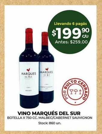 Super MAMI Vino Marqués Del Sur oferta