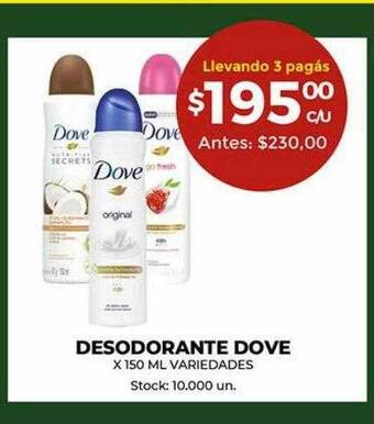 Super MAMI Desodorante Dove oferta