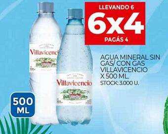Supermercados DIA Agua Mineral Sin Gas Con Gas Villavicencio oferta