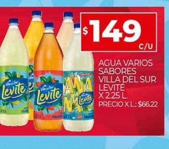 Supermercados DIA Agua Varios Sabores Villa Del Sur Levité oferta