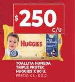 Supermercados DIA Toallita Humeda Triple Protec Huggies oferta