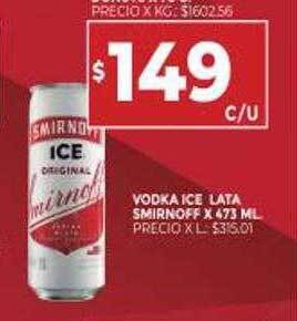 Supermercados DIA Vodka Ice Lata Smirnoff oferta