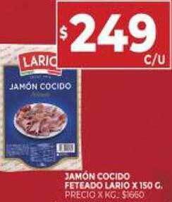 Supermercados DIA Jamón Cocido Feteado Lario oferta