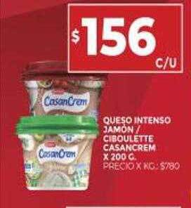 Supermercados DIA Queso Intenso Jamón Ciboulette Casancrem oferta
