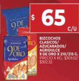 Supermercados DIA Bizcochos Clasicos Azucarados Agridulce 9 De Oro oferta