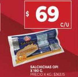 Supermercados DIA Salchichas Opi oferta