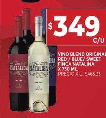 Supermercados DIA Vino Blend Original Red Blue Sweet Finca Natalina oferta