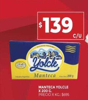 Supermercados DIA Manteca Yolcle oferta