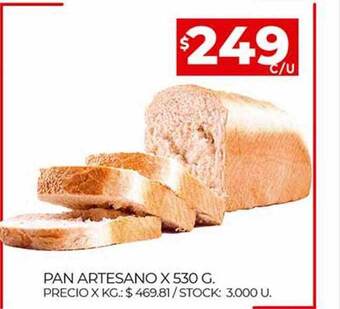 Supermercados DIA Pan Artesano oferta