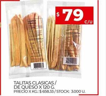 Supermercados DIA Talitas Clasicas De Queso oferta