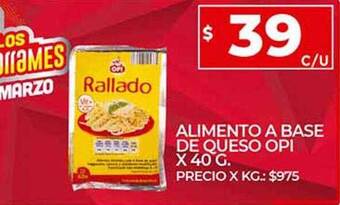 Supermercados DIA Alimento A Base De Queso Opi oferta