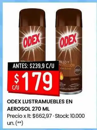 Changomas Odex Lustramuebles En Aerosol oferta
