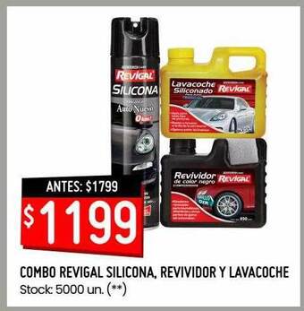 Changomas Combo Revigal Silicona Revividor Y Lavacoche oferta