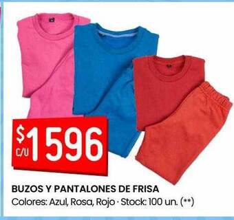 Changomas Buzos Y Pantalones De Frisa oferta
