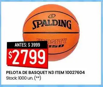 Changomas Pelota De Basquet N3 Item 10027604 oferta