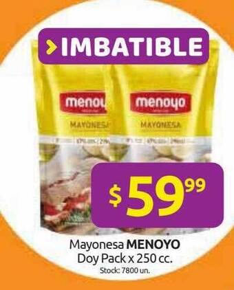 Cordiez Mayonesa Menoyo Doy Pack oferta