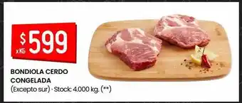 Changomas Bondiola Cerdo Congelada oferta