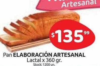 Cordiez Pan Elaboración Artesanal Lactal oferta
