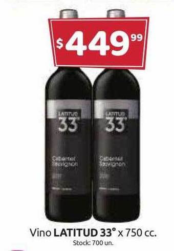 Cordiez Vino Latitud 33° oferta