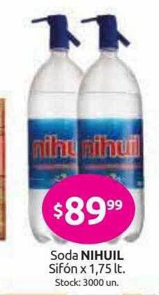 Cordiez Soda Nihuil Sifón oferta