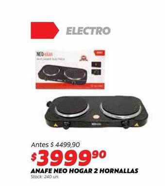 Ferniplast Anafe Neo Hogar 2 Hornallas oferta