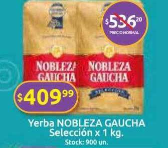 Cordiez Yerba Nobleza Gaucha Selección oferta