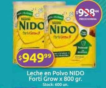 Cordiez Leche En Polvo Nido Forti Grow oferta