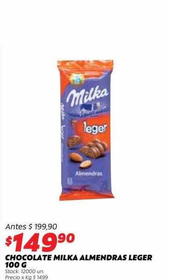 Ferniplast Chocolate Milka Almendras Leger oferta