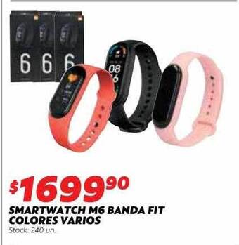 Smartwatch M6 Banda Fit Colores Varios