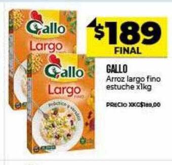 Supermayorista Vital Gallo Arroz Largo Fino oferta