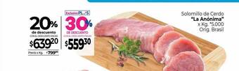 La Anonima Solomillo De Cerdo oferta