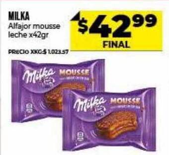 Supermayorista Vital Milka Alfajor Mousse oferta
