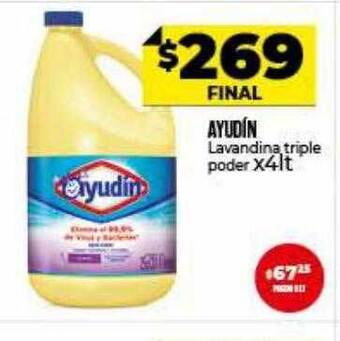 Supermayorista Vital Ayudín Lavandina Triple Poder oferta