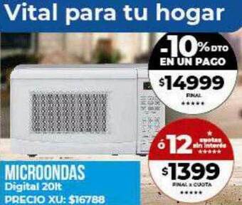 Supermayorista Vital Microondas oferta