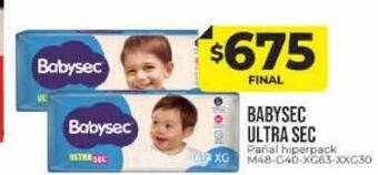 Supermayorista Vital Babysec Ultra Sec oferta