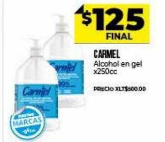 Supermayorista Vital Carmel Alcohol En Gel oferta