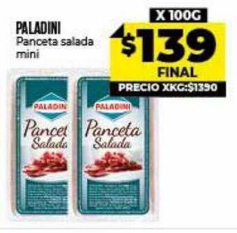 Supermayorista Vital Paladini Panceta Salada Mini oferta