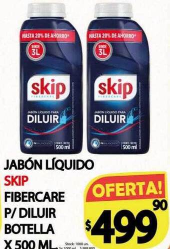 Supermercados Becerra Jabón Liquido Skip Fibercare P Diluir oferta
